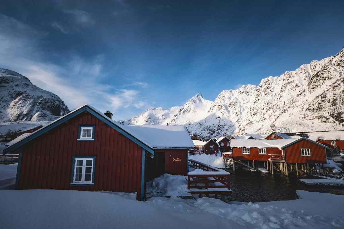 borgo innevato italia
